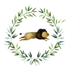 Watercolor wreath