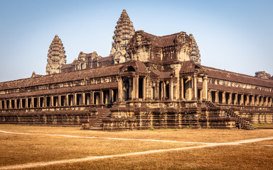 outside view on angkor wat
