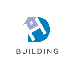 Initial H Building Logo.