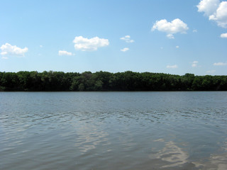 lake and blue sky