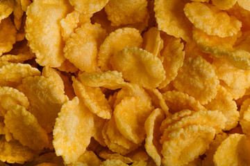 Corn-flakes background and texture, cereal. 