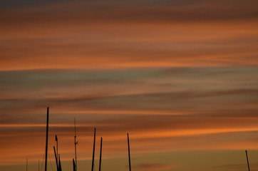 Atardecer antenas