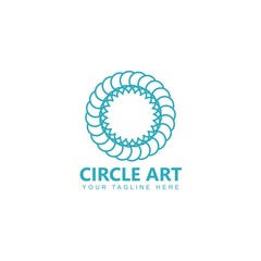 Circle Line Art Vector Design