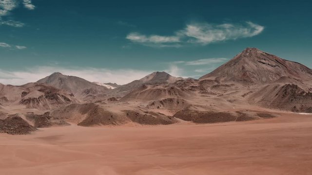 Aerial, View Onto Putana Volcano, Chile - cine version