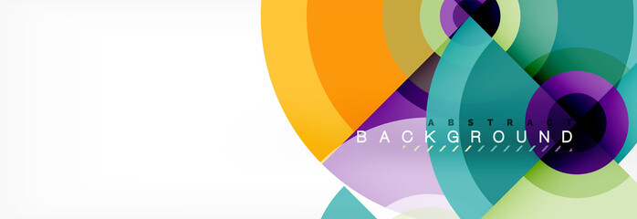 Obraz premium Modern circle background