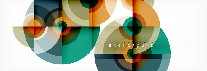 Fototapeta premium Modern circle background