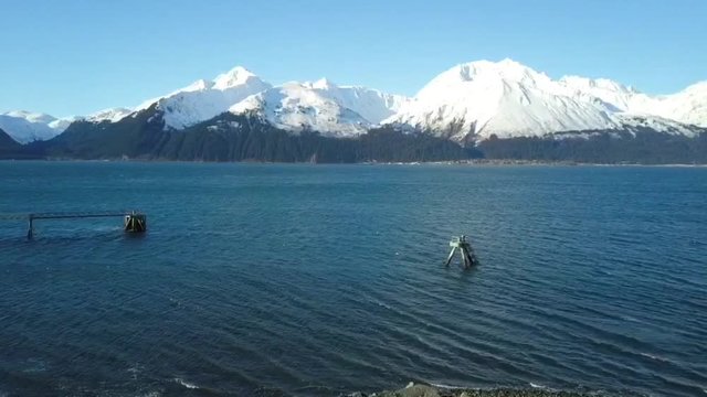 Winter scenery from Alaska's Kenai peninsula 
