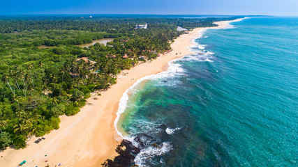 Aerial. Tangalle beach. Sri Lanka. © mariusltu