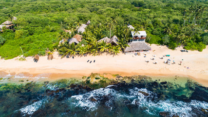 Aerial. Tangalle beach. Sri Lanka.