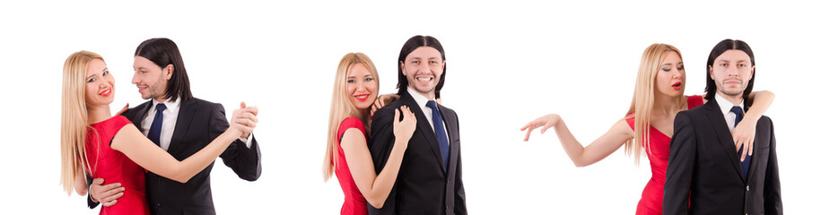 Pair isolated on the white background