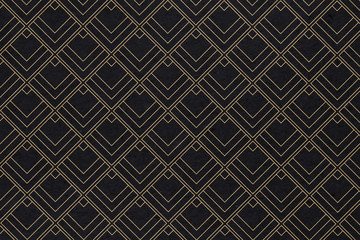 Art deco pattern background with diamond shape - Illustration