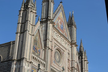 Fototapeta premium Santa Maria Assunta Cathedral, Orvieto, Umbria, Italia