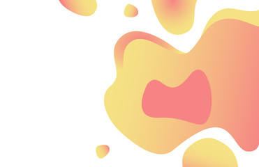 Design of web page vector, business banner abstraction. Background white and blue color, abstract formless shapes, creative theme for site or presentation. 3D paper