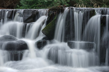 Fototapeta premium long exposure waterfall in forest