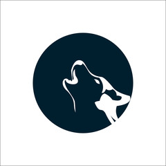 Wolf Simple Logo Design