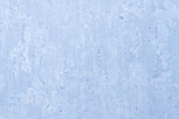 Frosty patterns on a frozen ice box in the early morning