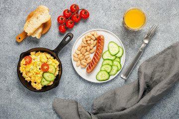 Traditional English breakfast.