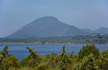 view of Korission Lake, Corfu (Greece, Ionian Islands)