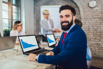 Entrepreneurs and business people conference in meeting room