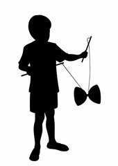 Child shade with a diabolo
