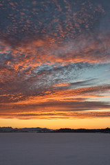 sunset with wonderful clouds