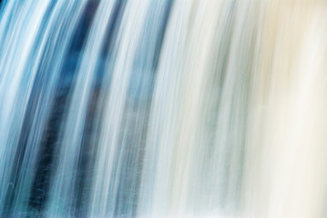 Blurred Motion Natural Abstract of a Fast Flowing Waterfall