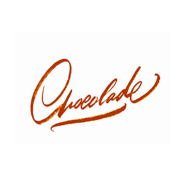 chocolate repeatable isolated  lettering