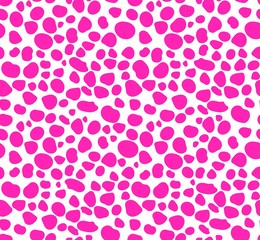 Seamless monochromatic pattern made of rounded shapes, ovals and circles