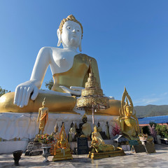 A Buddha Collection, Wat Phra That Doi Kham Temple, Chiang Mai, Thailand - 249717388