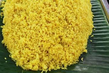 Chicken biryani with rice delicious and sauce