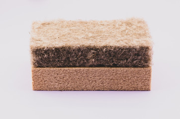 wall and buildings natural fibers insulation panels - energy savings materials