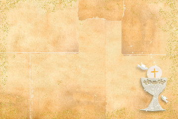 First holy communion invitation card