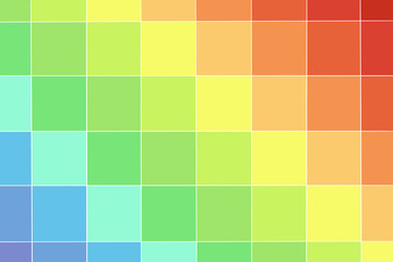 Square Design on a Colorful Rainbow Background