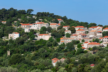 Fototapeta na wymiar Govedari,village on island Mljet.Croatia