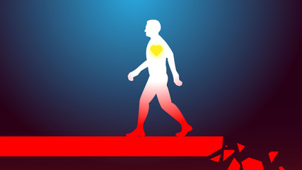 The world, the Earth is transient, passing. But righteous wich clear heart goes safe way