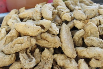 Fried meatballs is delicious at street food