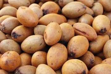 Sapodilla fruit is delicious at street food