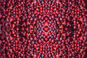 Food background, texture of assorted fresh berries
