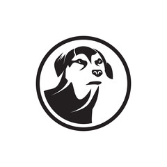 Dog logo design vector template
