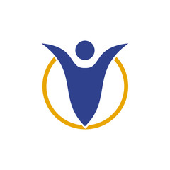 Family care logo design vector template