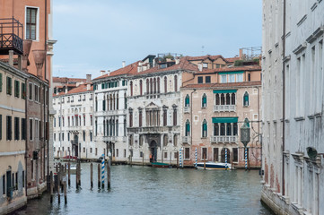 Fototapeta na wymiar Venice on a Slightly Rainy Day