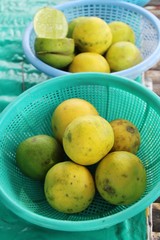 Fresh lemon for cooking at street food