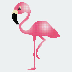 Vector illustration of flamingo