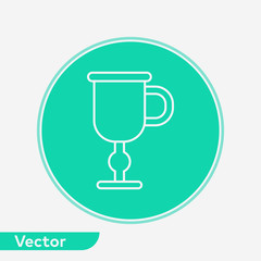 Latte vector icon sign symbol