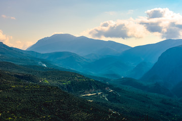 A mountain landscape, Delphi
