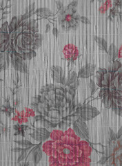 colorful bamboo woven floral pattern background