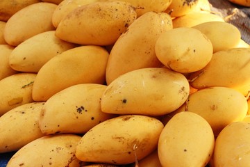 Ripe mango fruit delicious at street food
