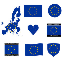 Drapeaux Union Européenne