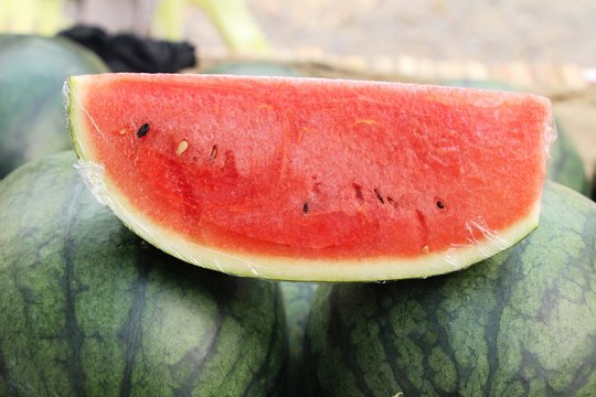 Fresh watermelon is delicious at street food