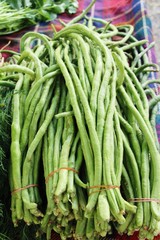 Long bean for cooking at street food